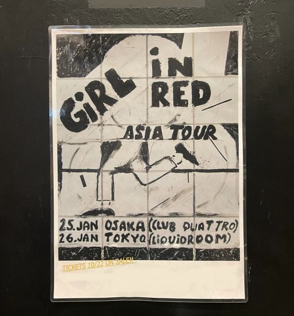 期間限定特別価格 girl in red Japan Tour ポスター