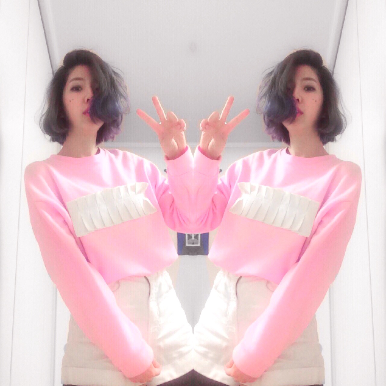 韓国ブランド “ARCHE reve” のBABY PINKのスエットで、今年の春はトレンドをマーク！ #OOTDQUEEN