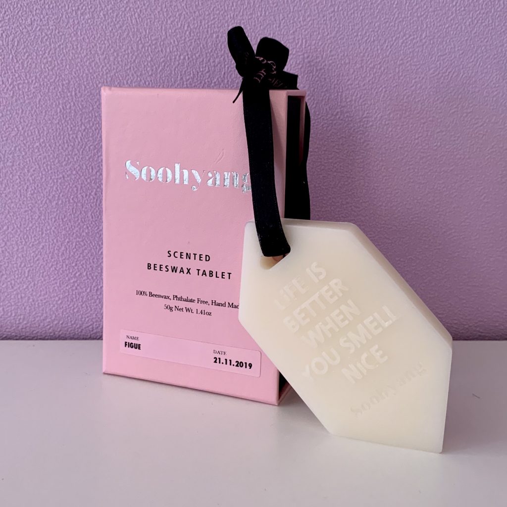 #韓国 の #Soohyang で購入したワックスタブレットと一緒に服をしまうと、そこは香りの楽園。 #ギフトにもオススメ