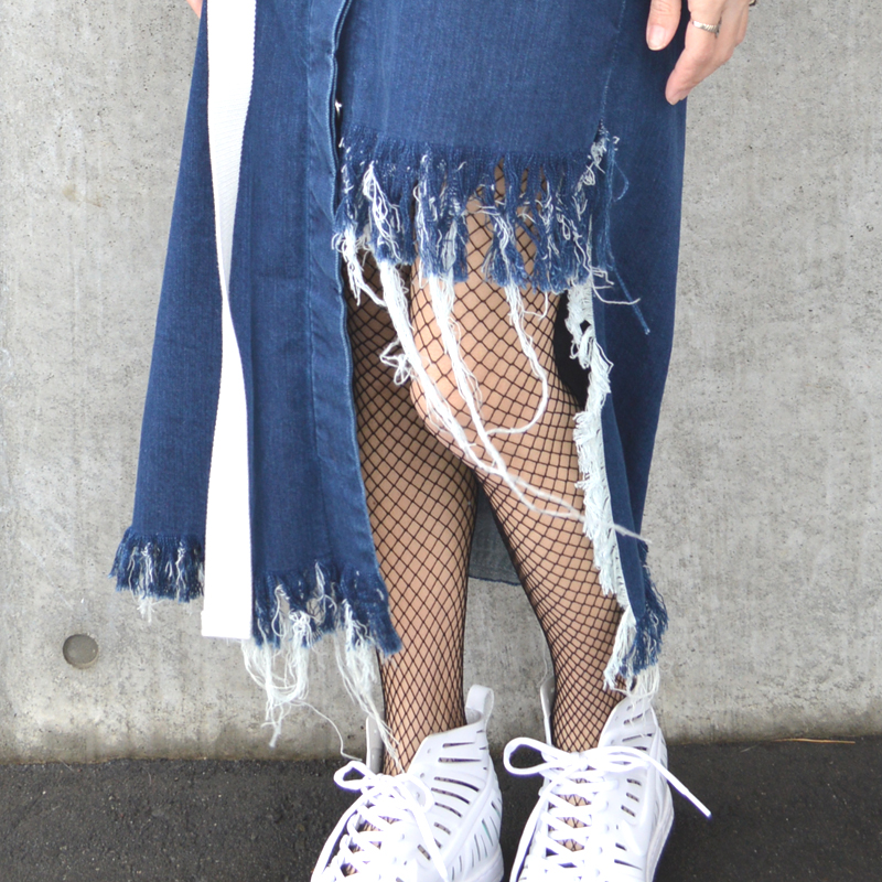 自分でオリジナルのデニムを作ろう。フリンジデニムスカート #DIY