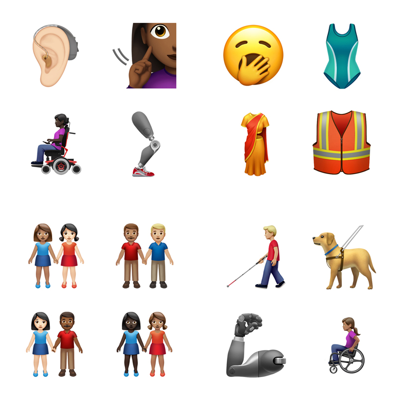 新しい絵文字が今秋から追加!カップルの肌の色・ジェンダーが選択可能に。車椅子や補聴器も登場。#ダイバーシティ