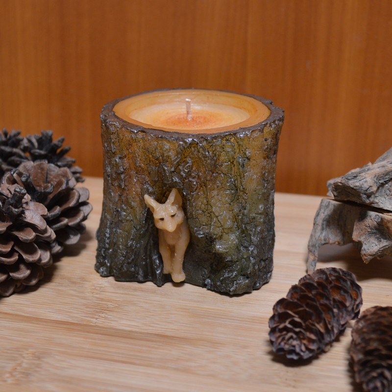 優しい木の香りに癒される切り株キャンドル #富良野 #北海道