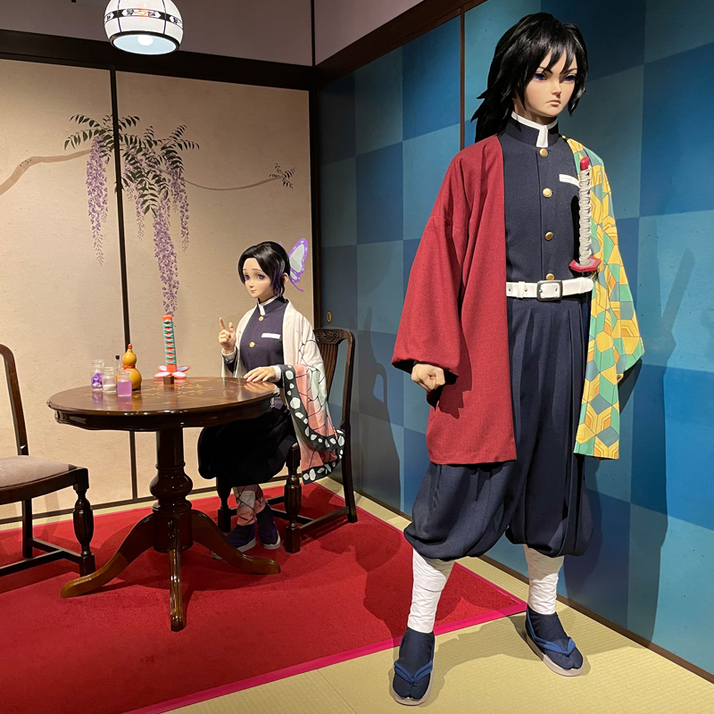 実在する柱?人類再生技術で再現されたリアルな冨岡義勇と胡蝶しのぶ #鬼滅の刃 #USJ