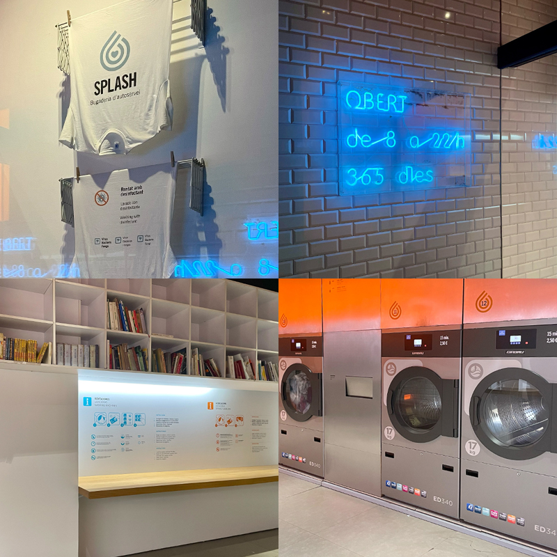 海外旅行中の洗濯事情とバルセロナのスタイリッシュなコインランドリー【SPLASH LAUNDRY】