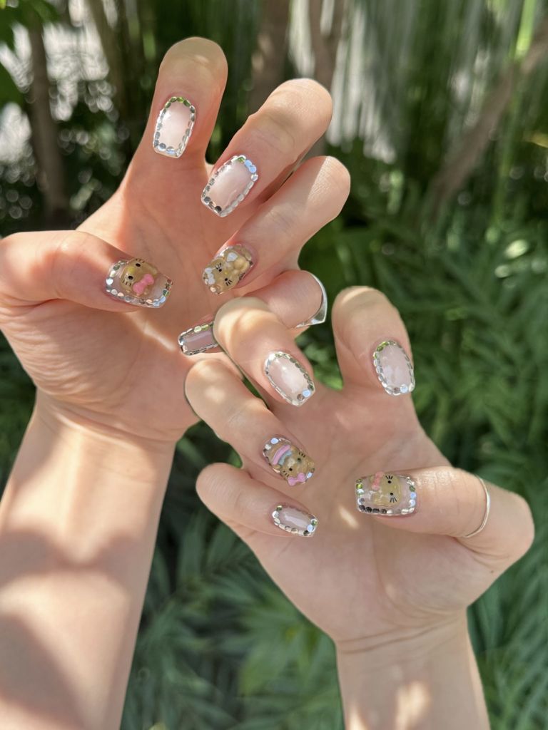 NEW NAIL♡念願の日焼けキティパーツ‼︎