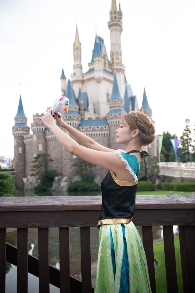 #Dハロ仮装 ハロウィン当日はアナに♡