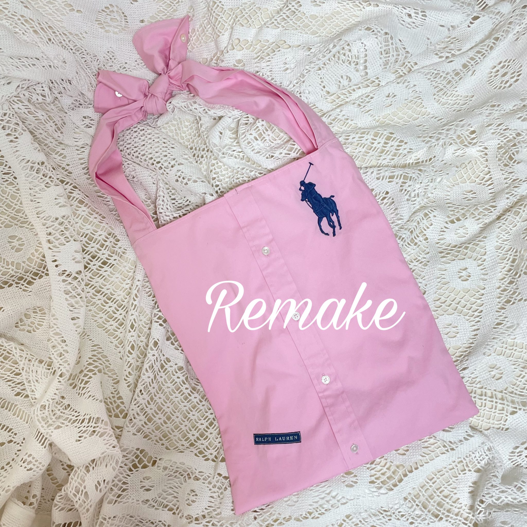 着ていなかったシャツをカバンにリメイク❤︎　