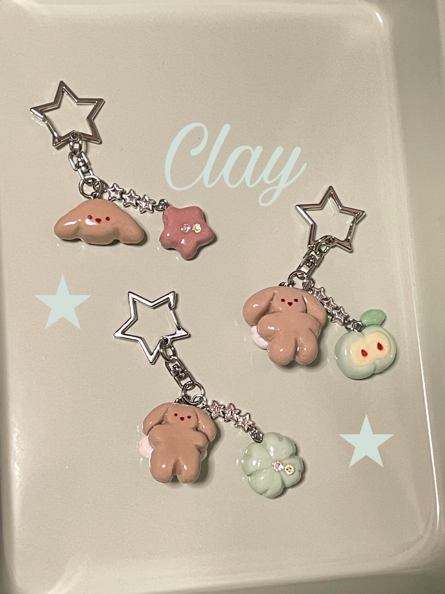 クレイキーホルダーを作ってみました★