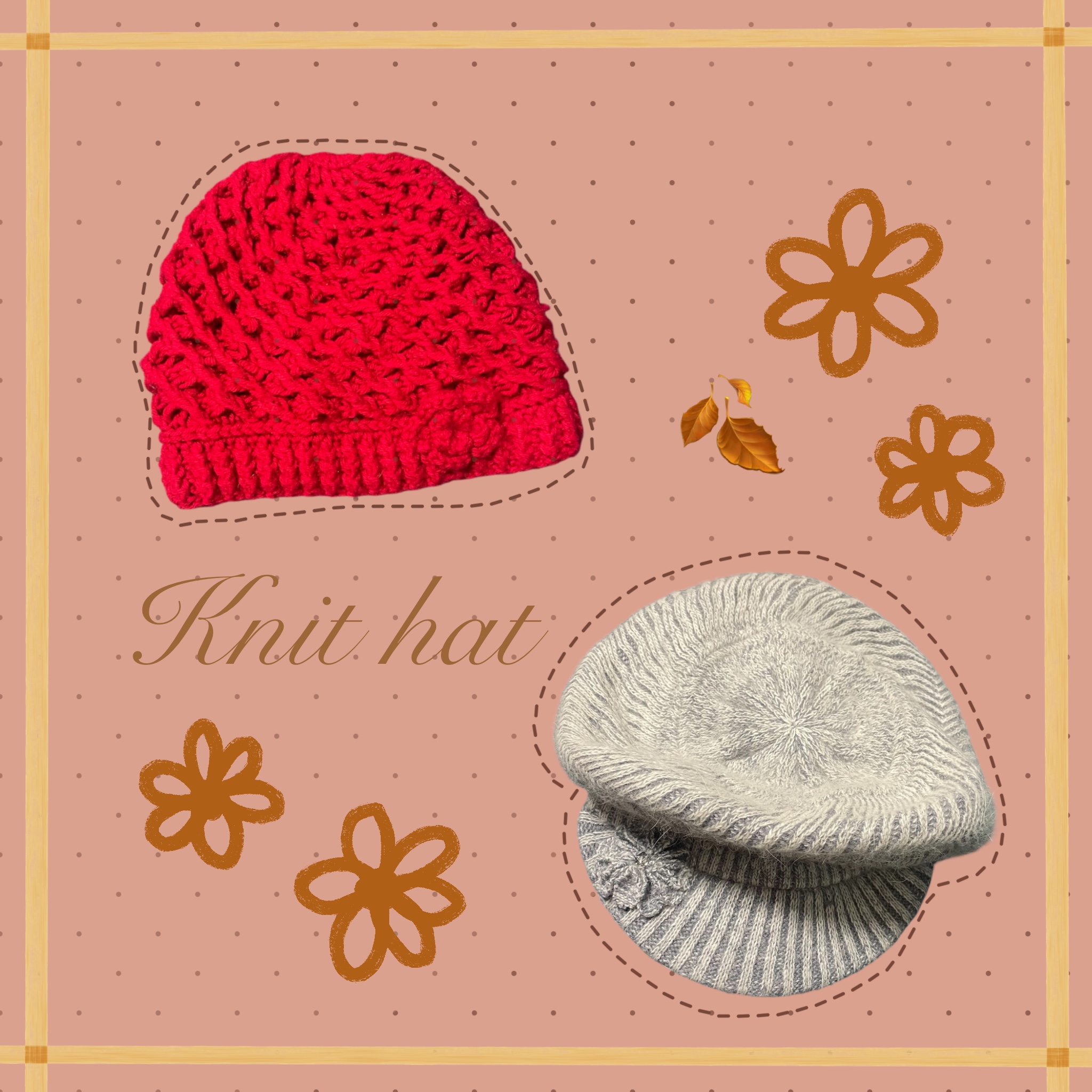 最近集めているニットの帽子˚‧