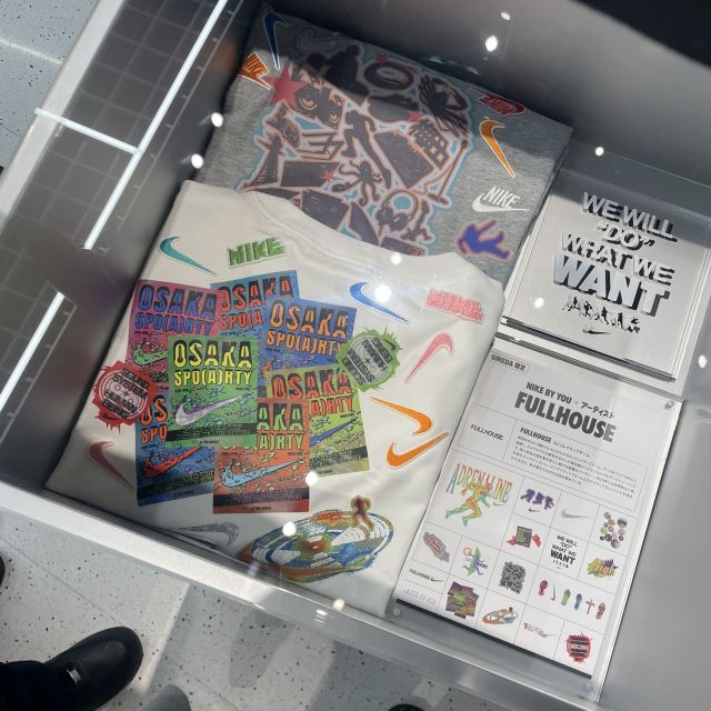 【梅田】NIKE BY YOUコラボパッチデザインしました★