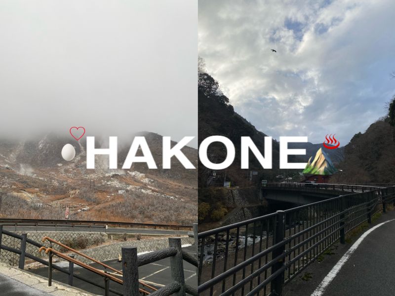 吹雪の中の久しぶりの箱根