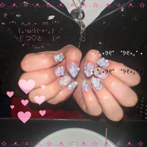 new nail たち‎♡⃛ ̖́-
