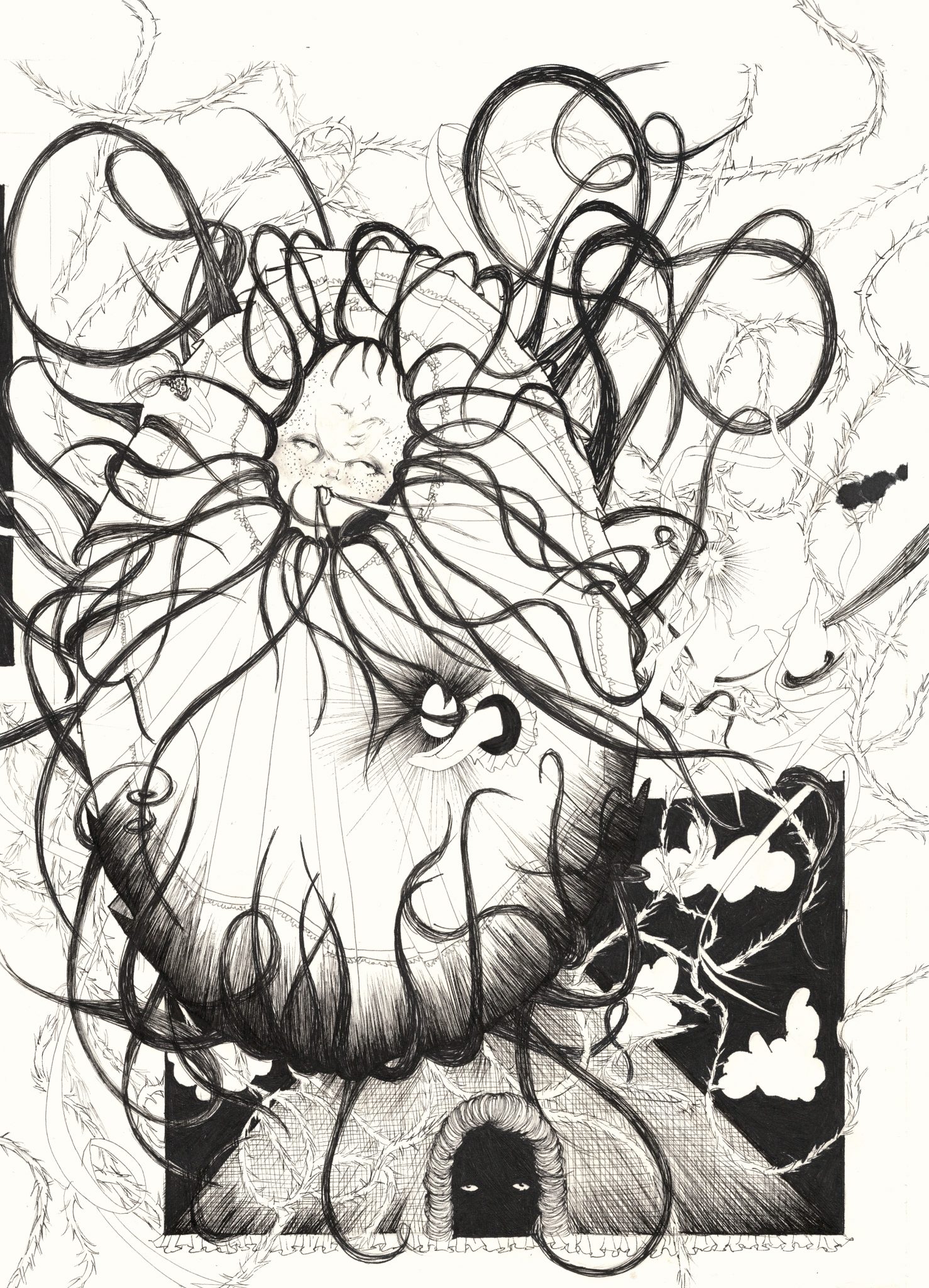 怪談と少女  ♡ ⊹ 「a drawing series」