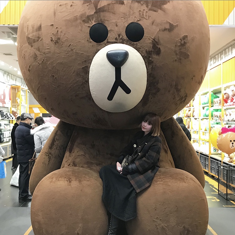 LINE FRIENDS STOREで食べるべきソフトクリーム♡#韓国