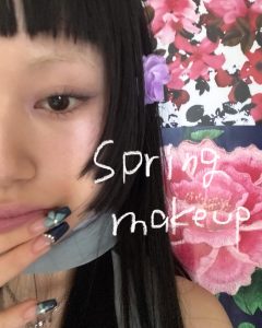 Cold colored spring makeup ❤︎