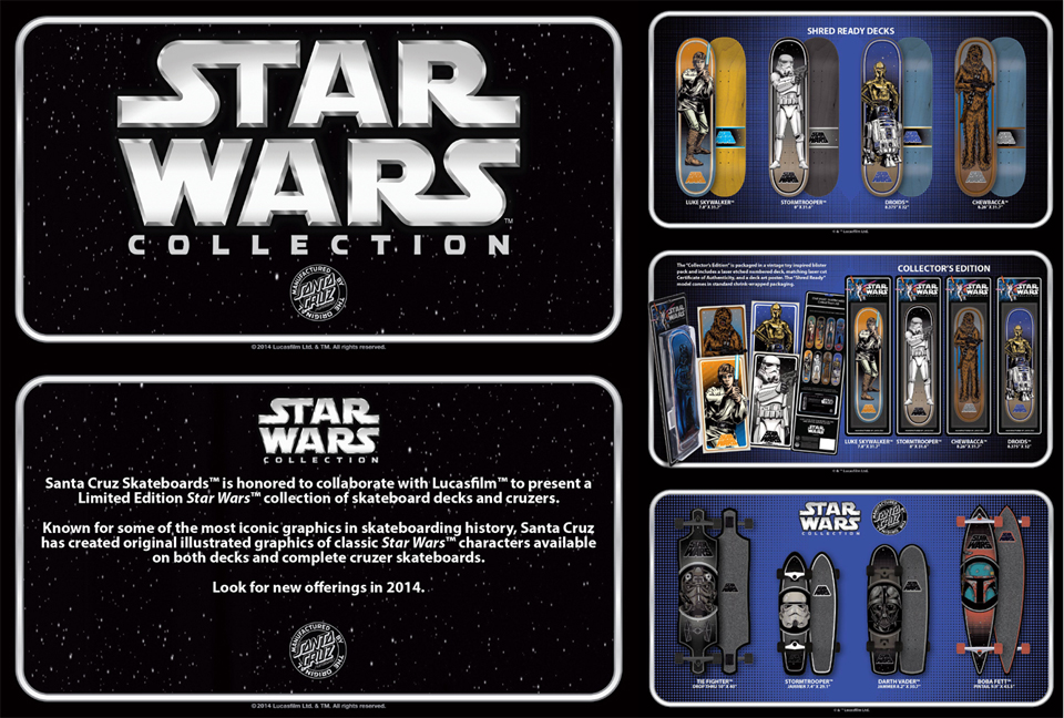 全世界で限定発売のスケートボード【Star Wars × Santa Cruz ...