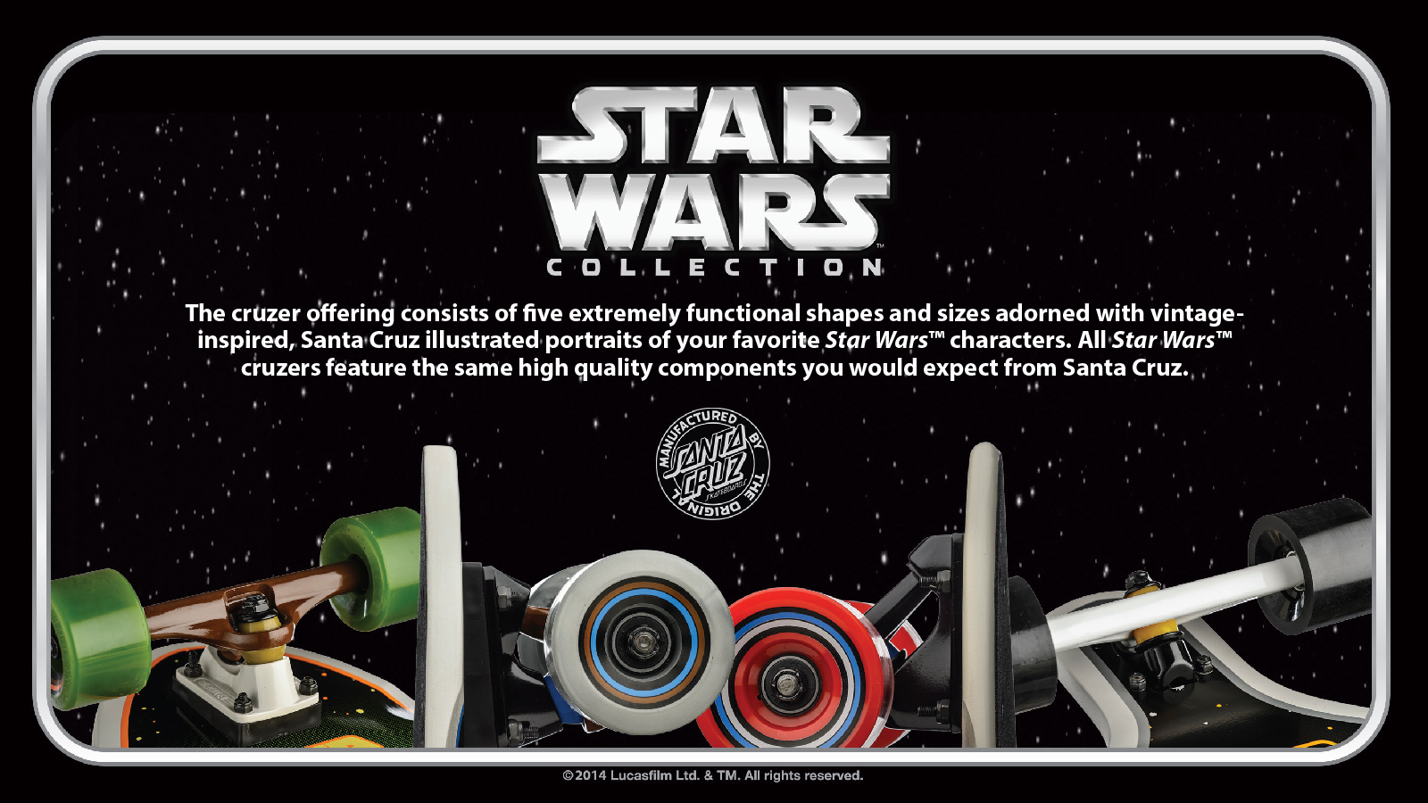 ハンソロStar Wars × Santa Cruz Collection 2014 - スケートボード