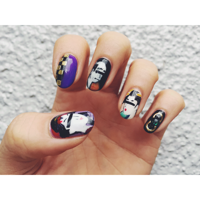 【浮世絵ネイルにしてきました】#nail #nailart #ukiyoe