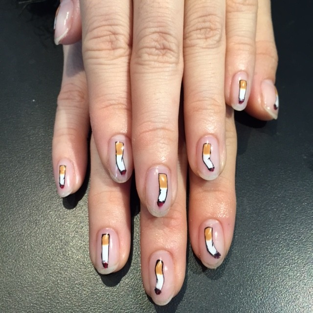 11月のNEW NAILは「タバコネイル」 #nail #nailart