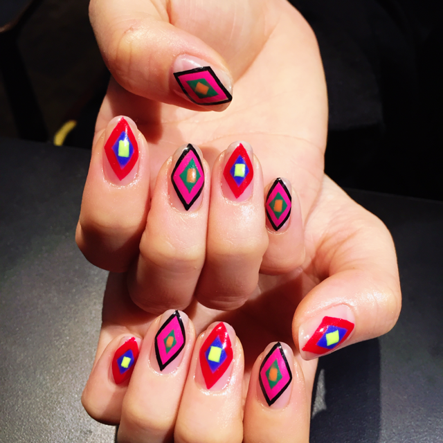 2015年ラストネイルはパターンネイル #nail #nailart