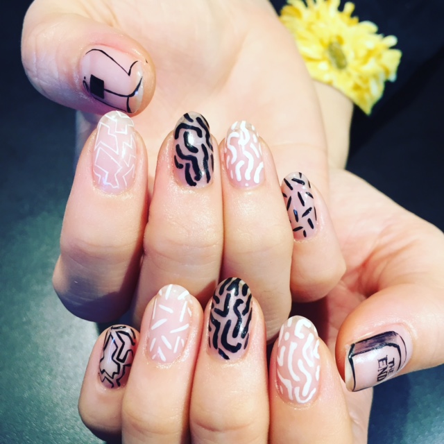 NEW NAILは、線の「うねうねいる」#nail #nailart