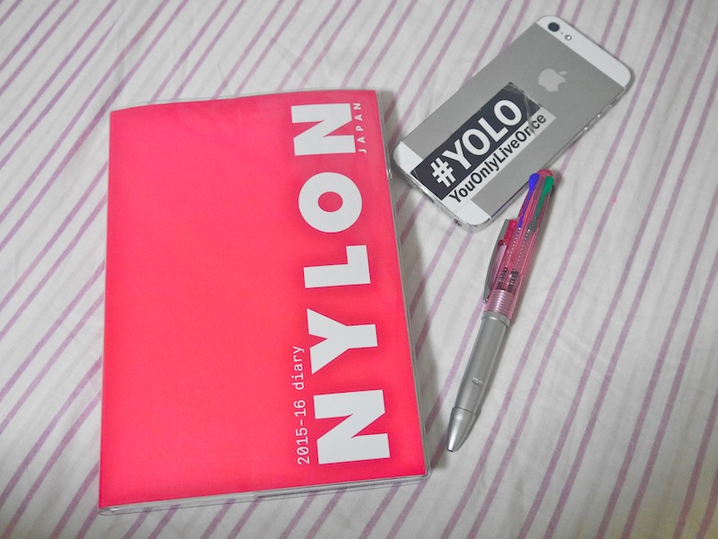 NYLON 2015-16 DIARY IS OUT!!次の手帳はみんなでおそろい。