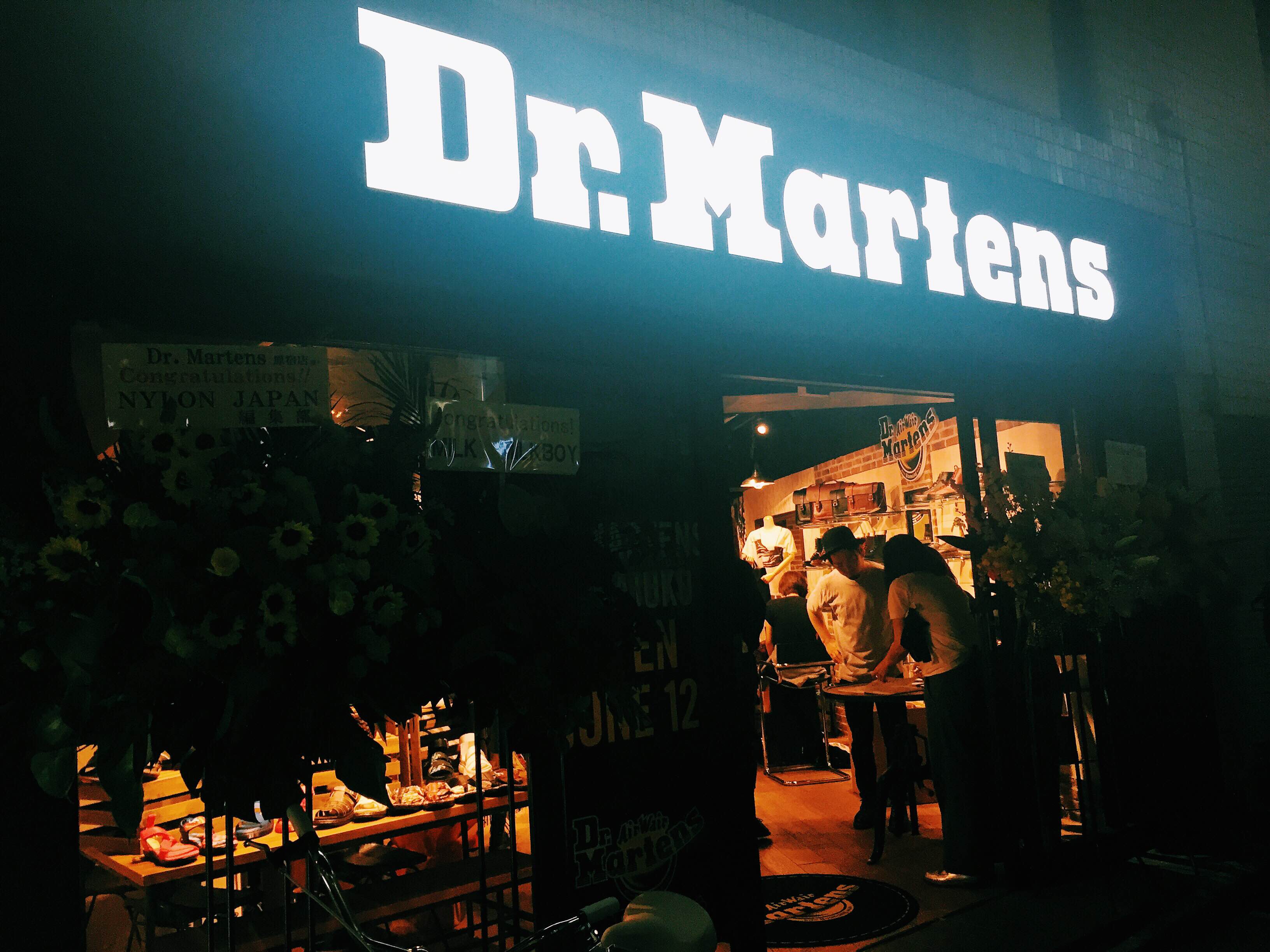 Dr.Martensの路面店が原宿にオープン！！オープニングパーティーと新店舗の様子をレポート。