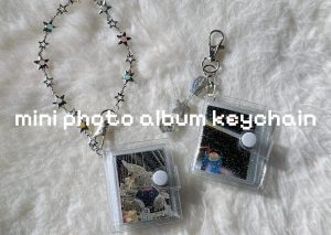 mini photo album keychain #handmade