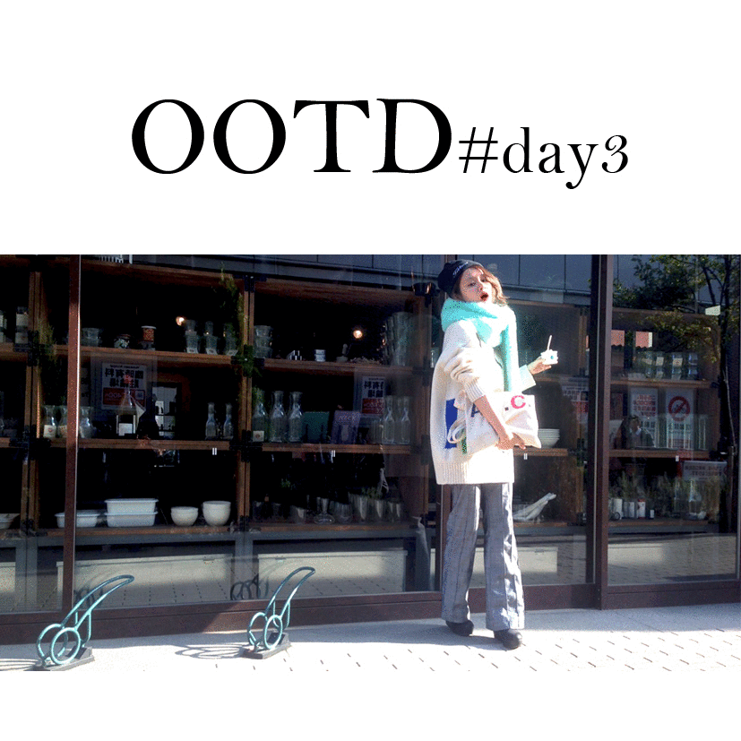 着回しコーデDAY3！！オープンセレモニーの希子ちゃんのファーマフラーをアクセントに！！#ootf#outfit