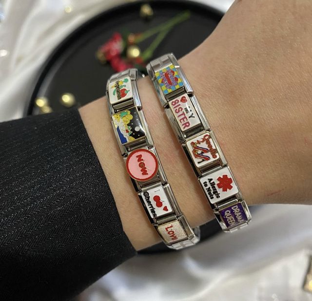 イタリアンチャームブレスレットが可愛い♡