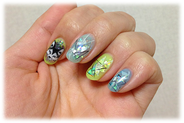 春のキラキラしたホログラムネイル #New Nail