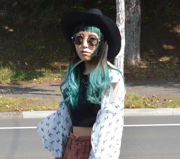 涼しげなシースルアイテムを組み合わせたコーディネート #OOTD QUEEN