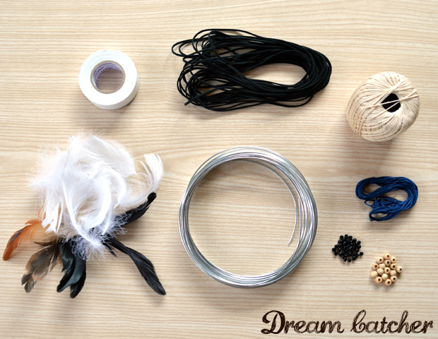 狼付きドリームキャッチャーの作り方 #DreamCatcher #DIY