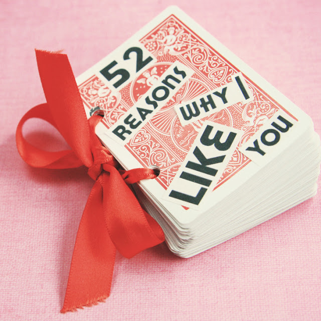 バレンタインに52枚のトランプでメッセージの贈り物を #Valentine
