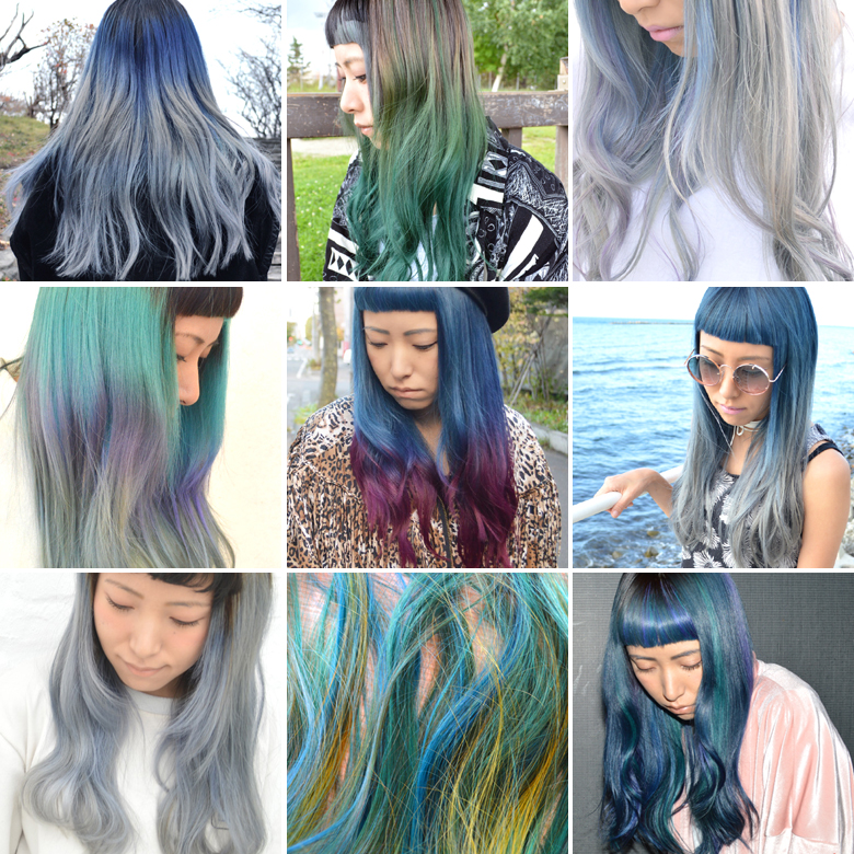 これまでのカラーまとめ。寒色系ヘアカラーリスト #colorhair