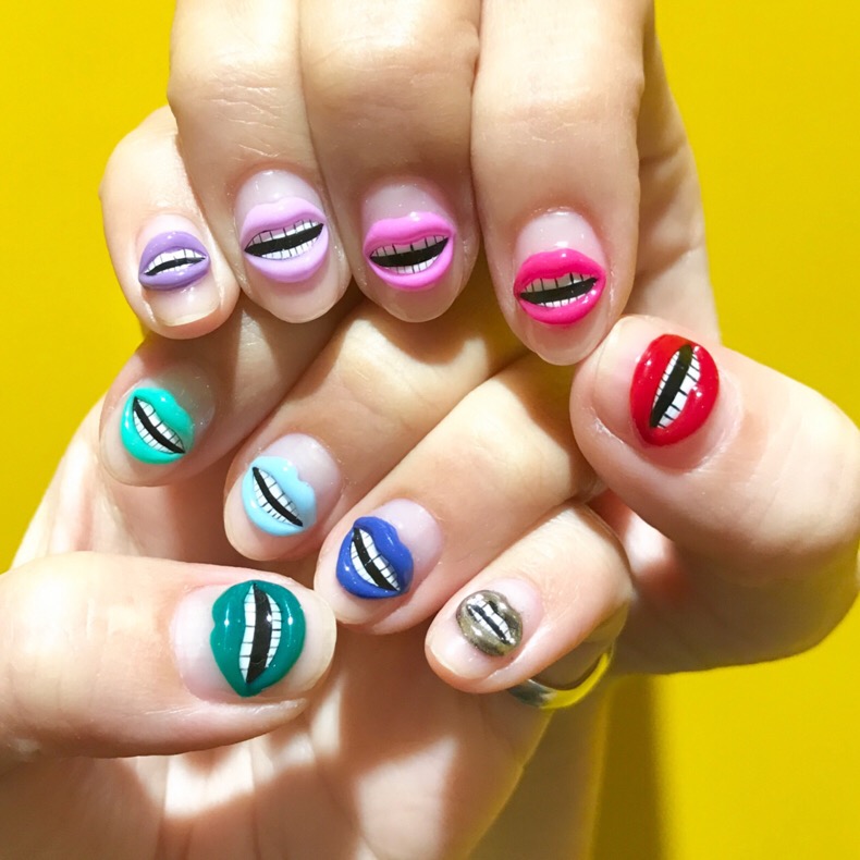 Lip Lip Lip Nails #nailart