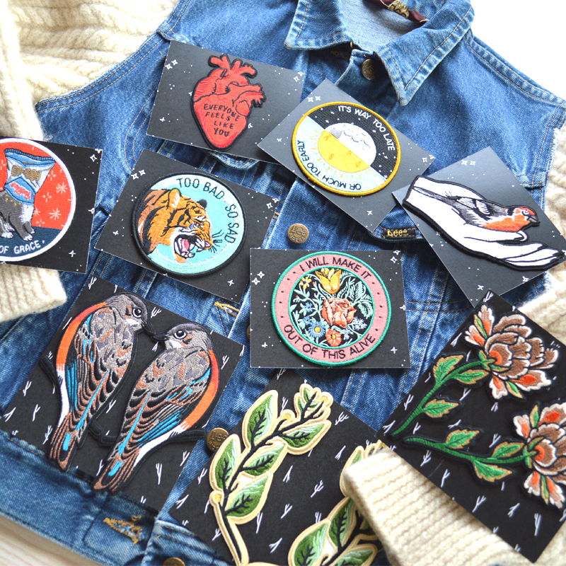 手持ちのデニムをオリジナルに。遊び心溢れるデザインワッペンたち #stayhomeclub #patches