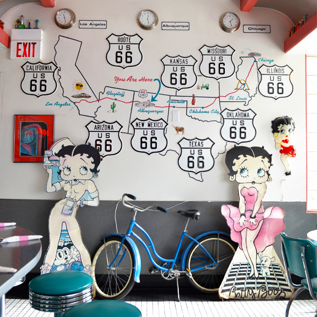 年末年始のROUTE66ロードトリップ。50-60sオールドアメリカン溢れる66DINER #route66 #roadtrip