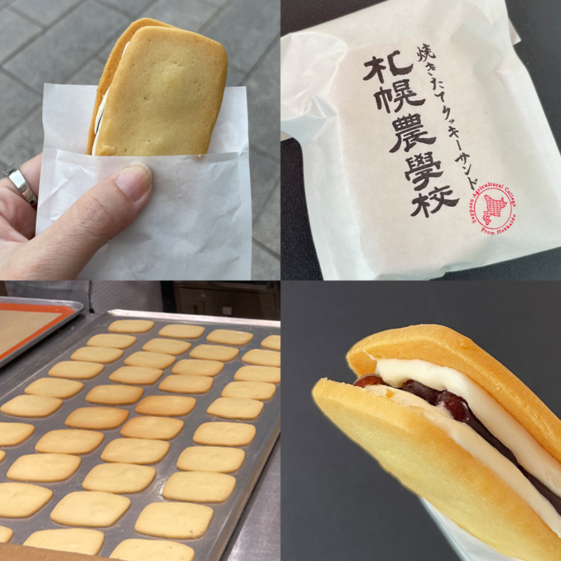 北海道初!札幌農学校の焼きたてクッキーサンド餡バターが美味しい #北海道 #お土産