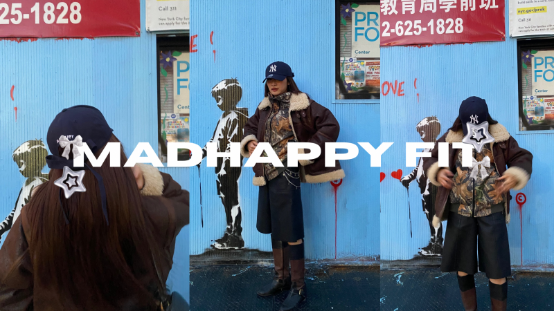 MADHAPPYのリボンキャップが最近のマストアイテム　#madhappy #ファッション