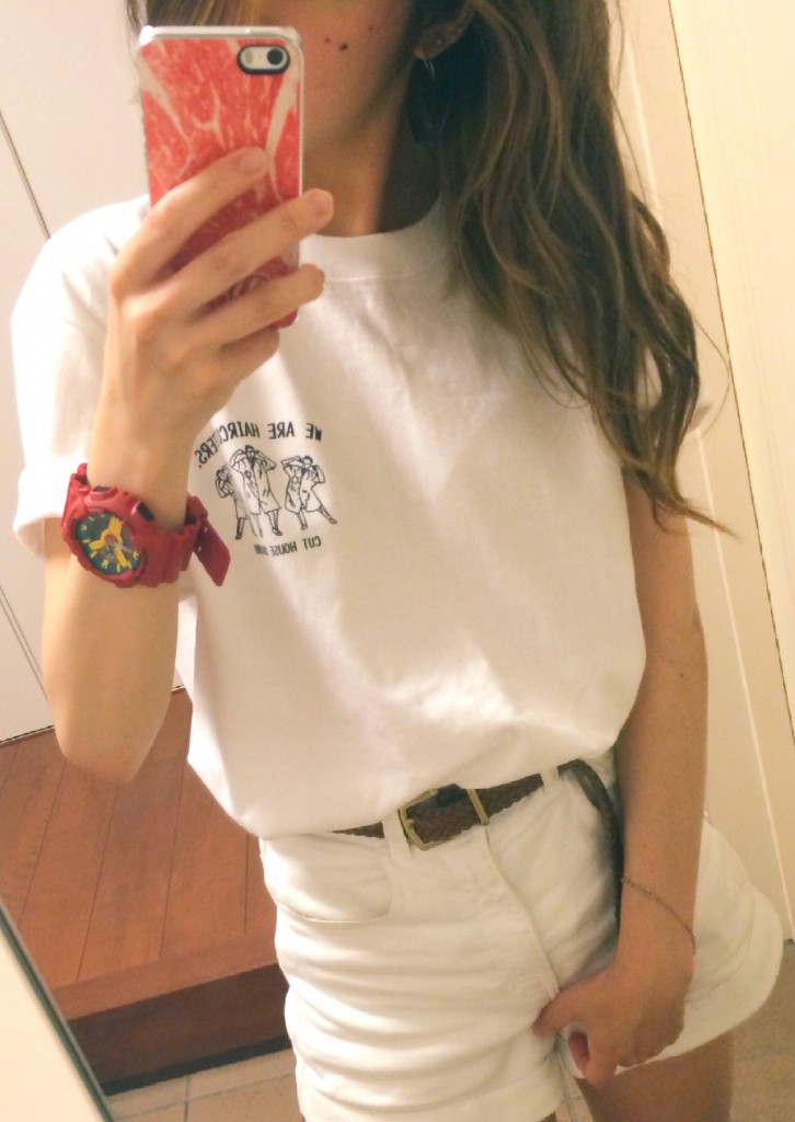 オールホワイトな#OOTD &新入りTシャツ #CUTHOUSEOHKUBO