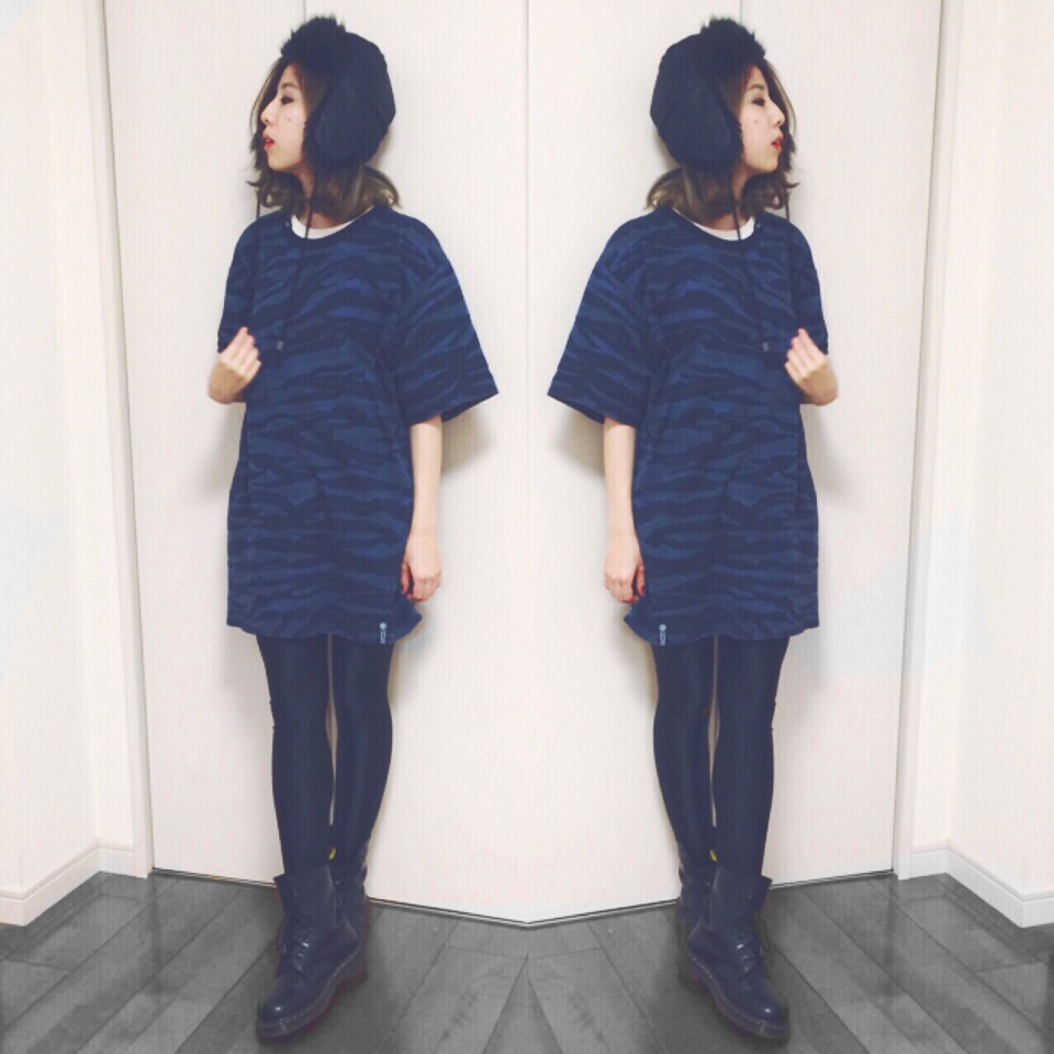 Dress up like a little kid♡! #TrapperHat は冬に必須のファッションアイテム！ #OOTDQUEEN