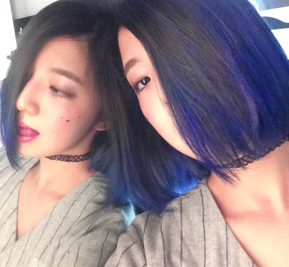 NEW #HAIRCOLOR ！再びブルーにCOME BACKです。 #dyehair #fashion