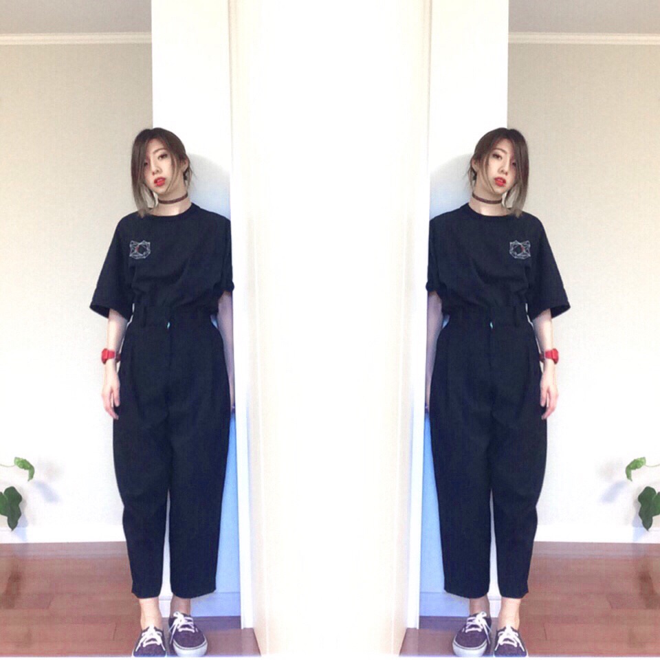 秋のセットアップ風スタイリングと、韓国の購入品 & 絶品キムチアラビアータを振り返るの巻。 #OOTD #EXO