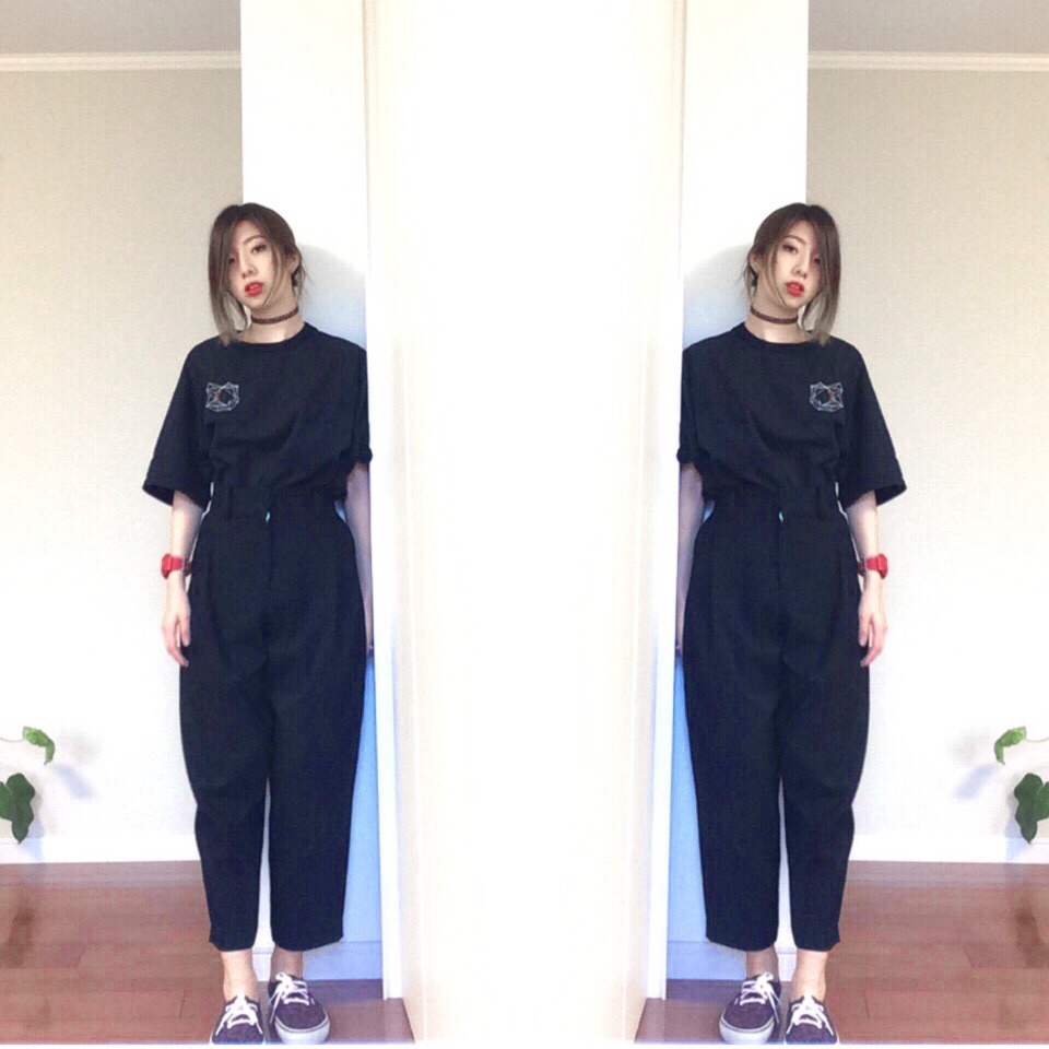 秋のセットアップ風スタイリングと、韓国の購入品 & 絶品キムチアラビアータを振り返るの巻。 #OOTD #EXO