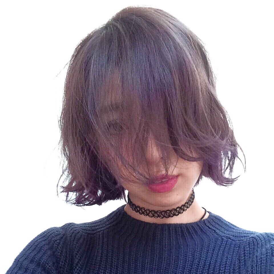 お風呂ついでにセルフカラーで久々に髪を #PURPLE に♡ー手順のおさらいー #manicpanic