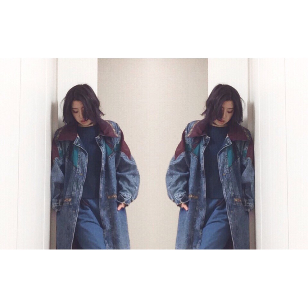 DENIM on DENIMをするなら、「ワザと」感が鉄則です。 #GVGV #OOTD