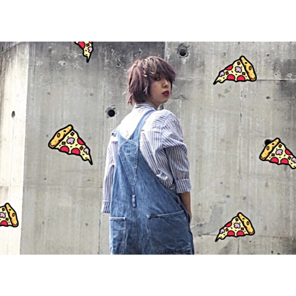 空から #PIZZA が降ってくるような画像加工の方法&使うオススメ #APP ♡ #ART