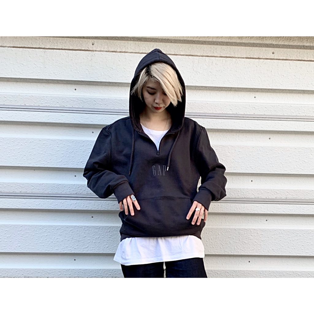 #GAP × #STAMPD のコラボがとにかくツボ♡ #hoodie を子供っぽくならないように着る時のポイントは？ #OOTD4NYLONJP