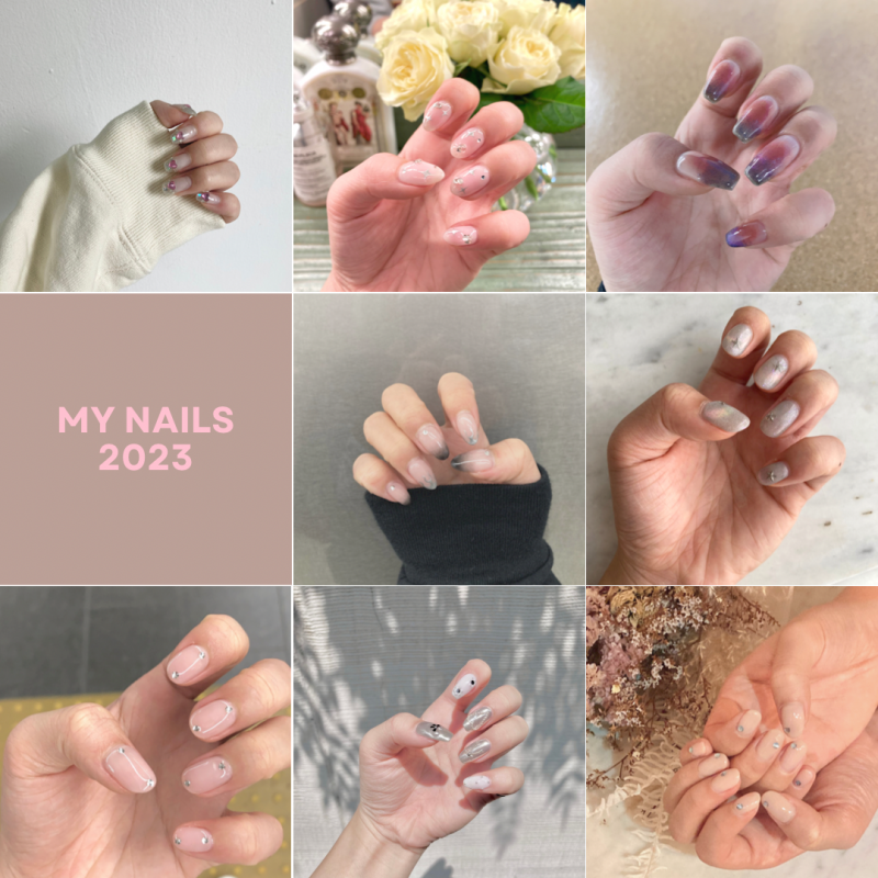 【中華ネイルからモードネイルまで】優莉の2023年ネイル✴︎ #nails #ワンホンネイル　#モードネイル